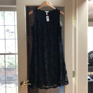 Soma A line Black Lace Dress NWT